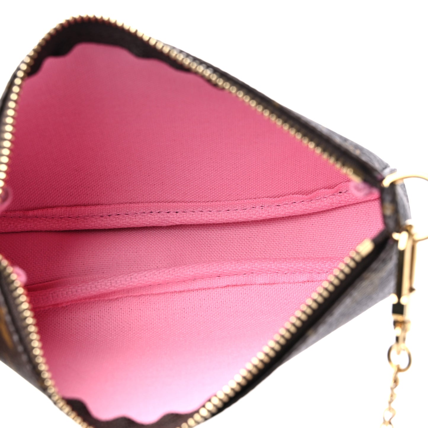 Monogram 2022 Christmas Animation Paris Mini Pochette Accessories Pink