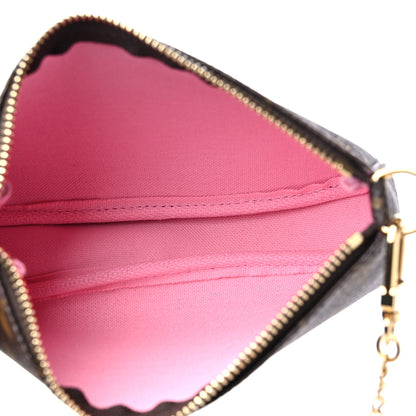 Louis Vuitton Monogram 2022 Christmas Animation Paris Mini Pochette Accessories Pink 5 of 10