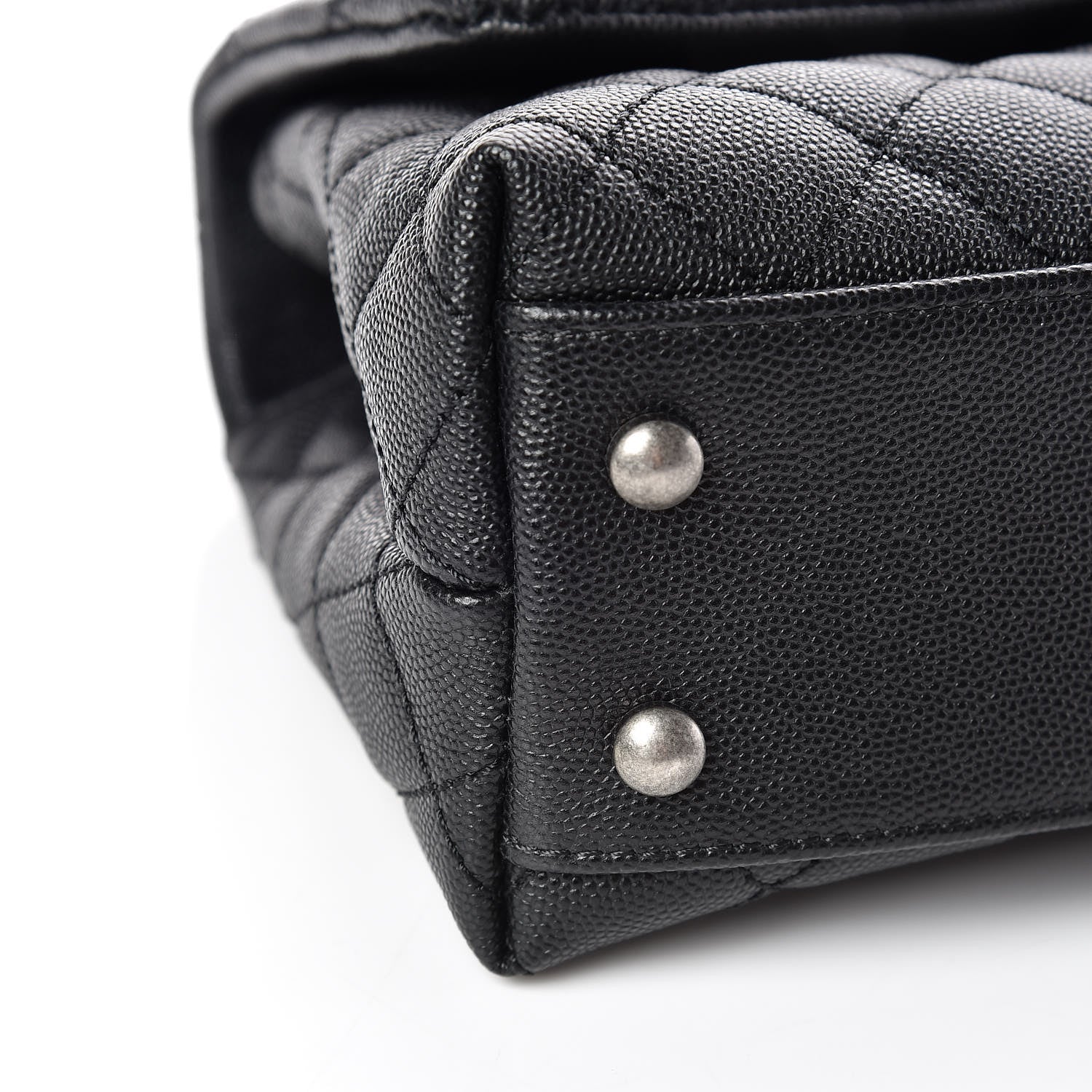 Chanel Caviar Lizard Quilted Mini Coco Handle Flap Black 5 of 10