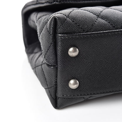 Chanel Caviar Lizard Quilted Mini Coco Handle Flap Black 5 of 10