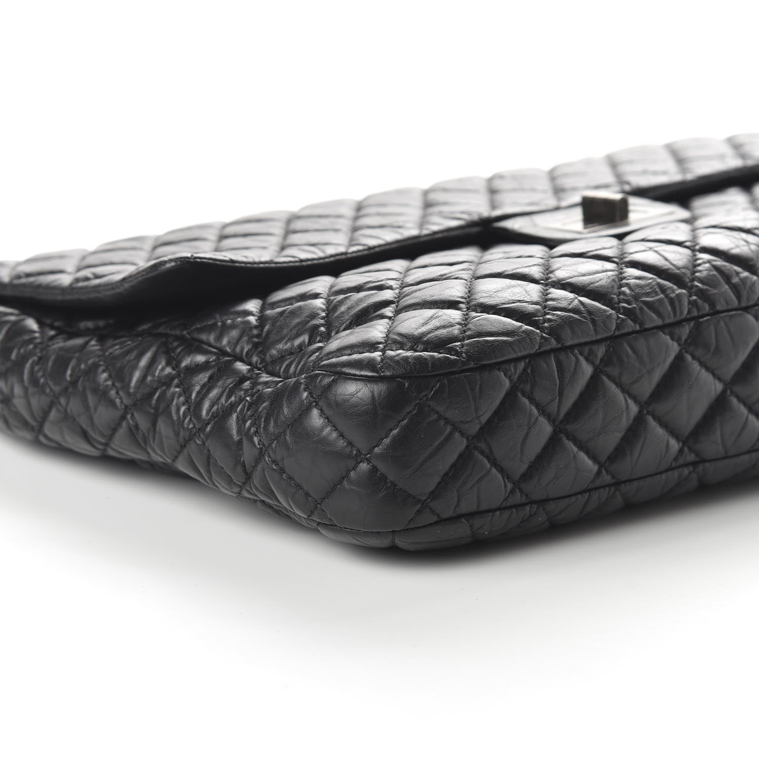 Chanel Aged Calfskin Reissue XL Maxi Flap Black 6 of 10