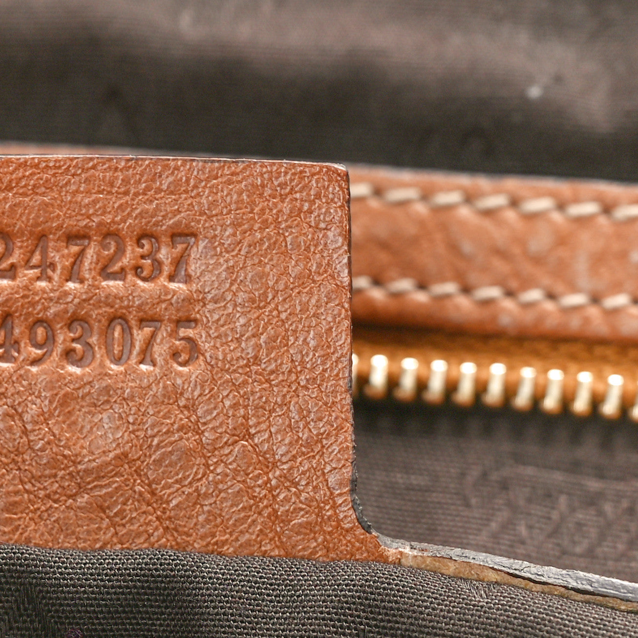 Guccissima Medium Charm Tote Light Brown