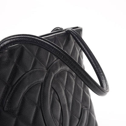 Chanel Caviar Quilted Medallion Tote Black 14 of 14