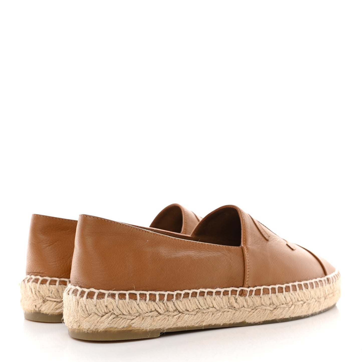 Lambskin CC Espadrilles 39 Light Brown