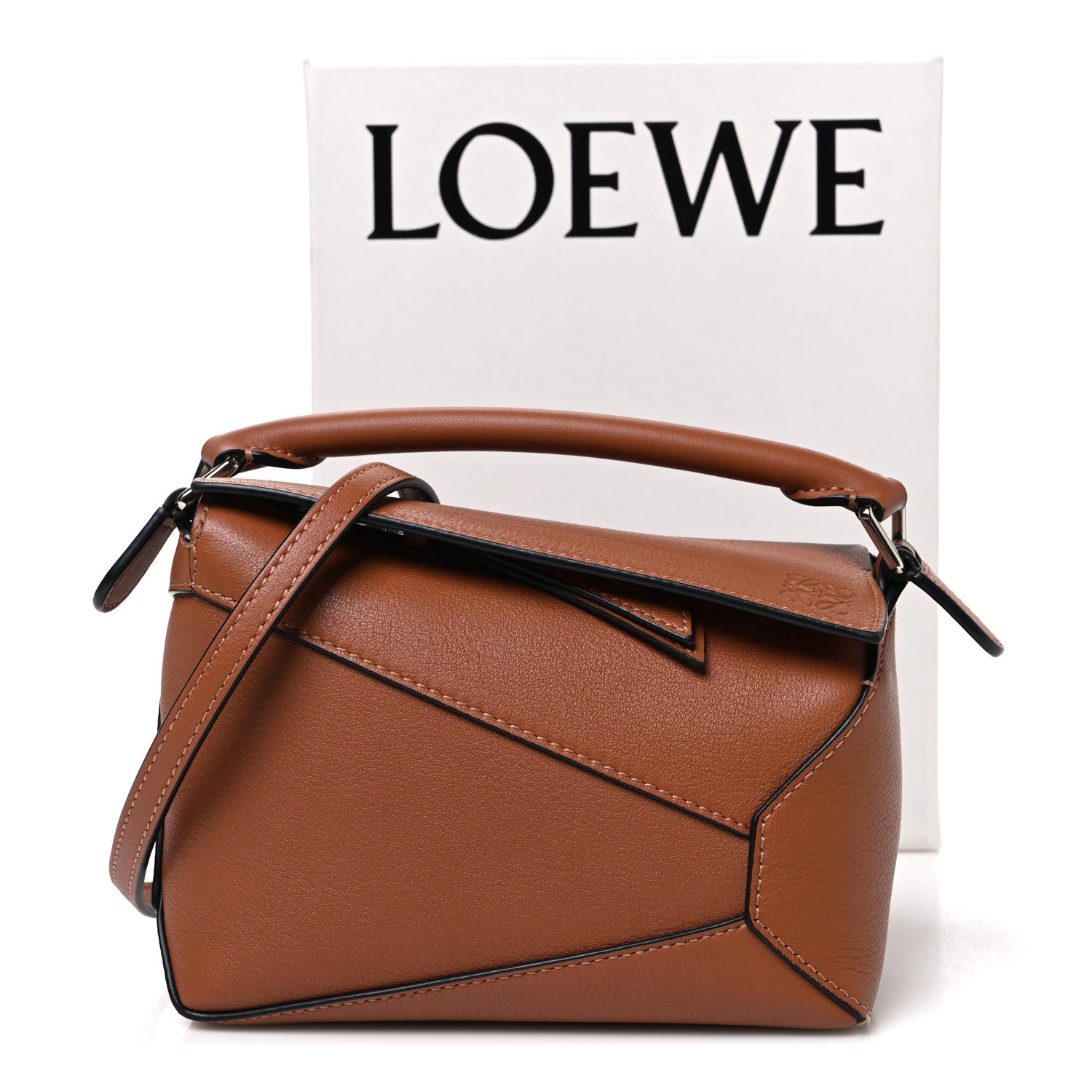 Loewe Calfskin Mini Puzzle Edge Bag Tan 11 of 11