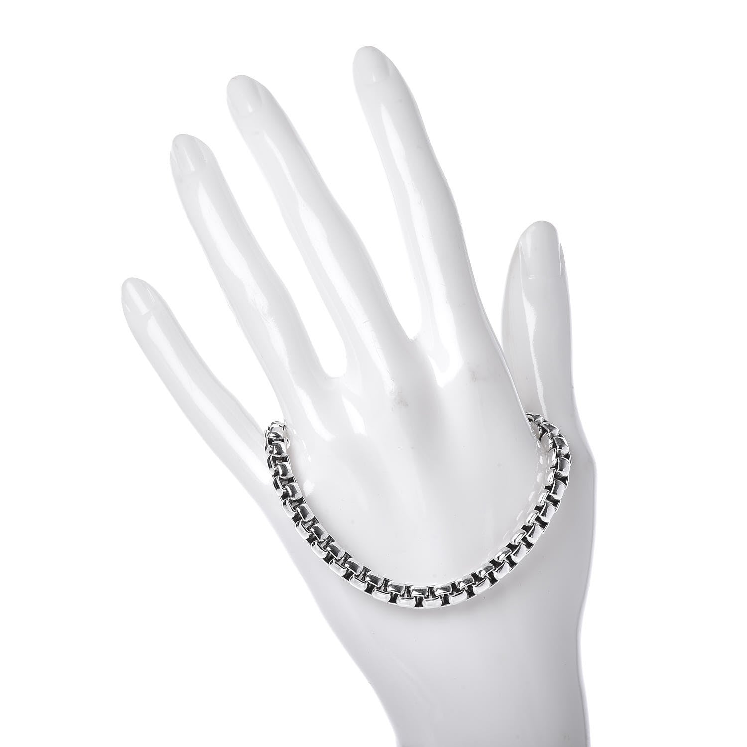 David Yurman Sterling Silver 5mm Box Chain Bracelet 2 of 4