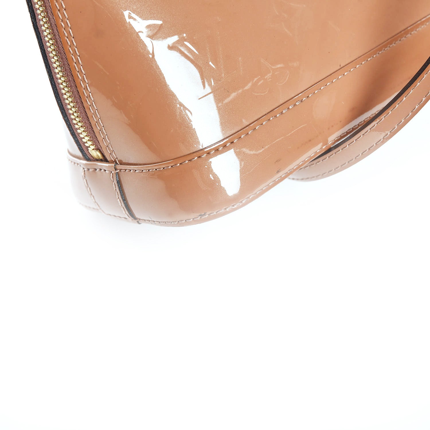 Louis Vuitton Vernis Alma BB Rose Velours 11 of 16