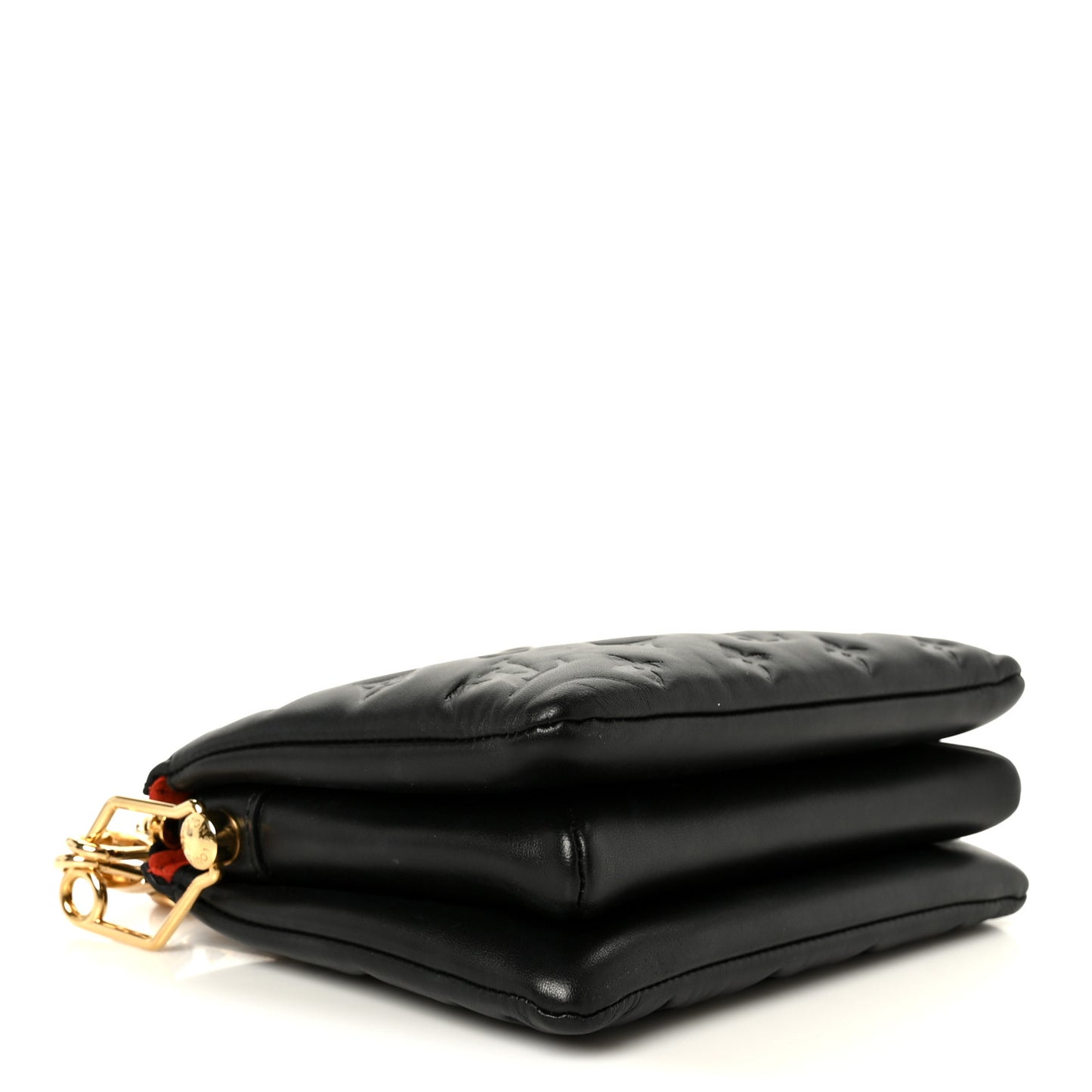 Lambskin Embossed Monogram Coussin BB Black