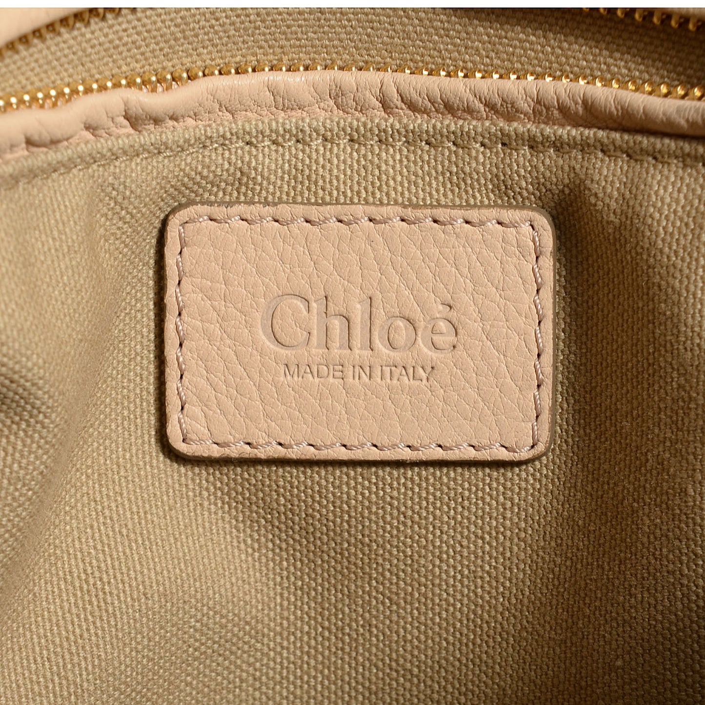 Lambskin Perforated Medium Marcie Satchel Angora Beige