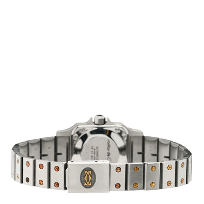 Cartier Stainless Steel 18K Yellow Gold 24mm Santos De Cartier Galbee Automatic Watch 3 of 5