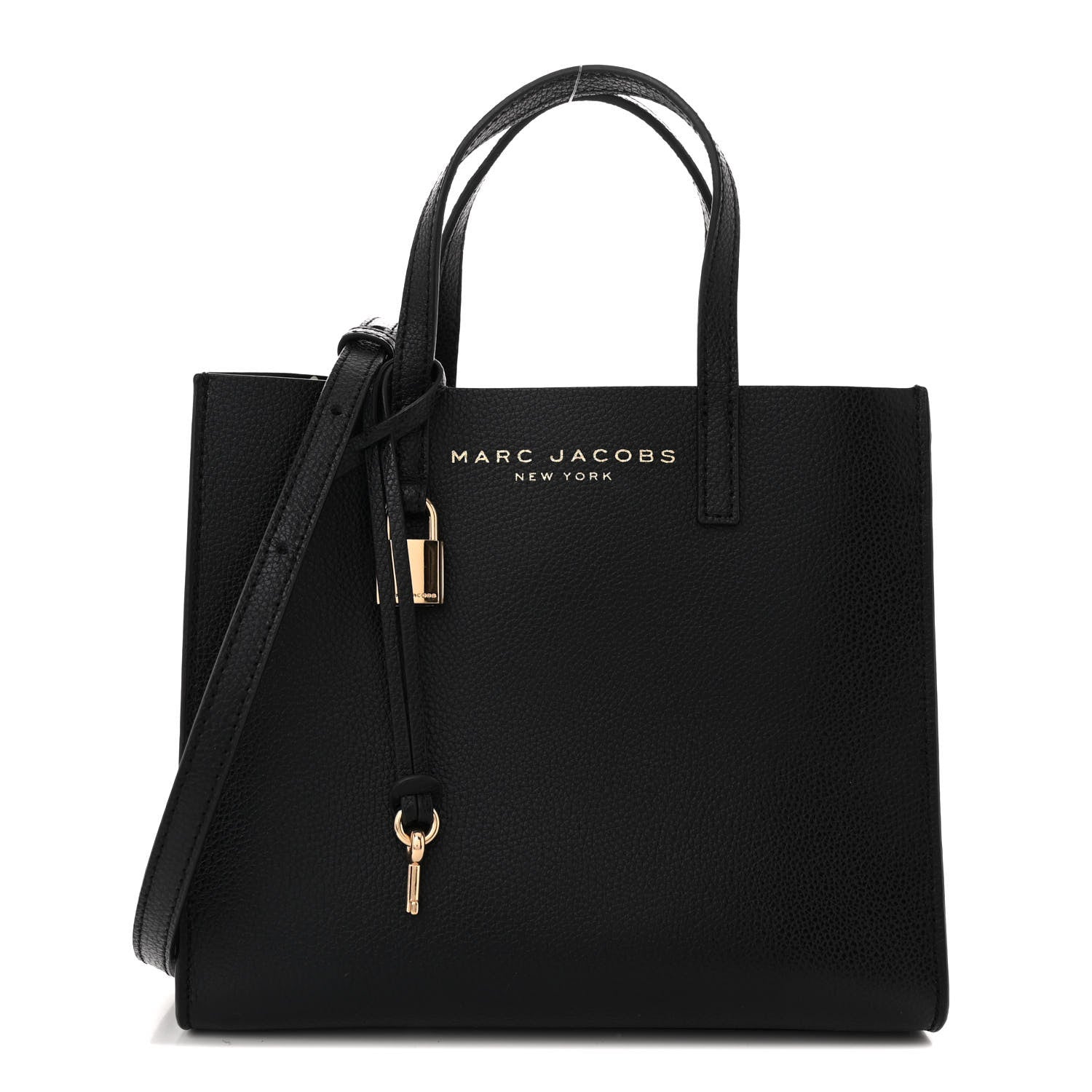 Marc Jacobs Calfskin Mini Grind Tote Bag Black 1 of 13