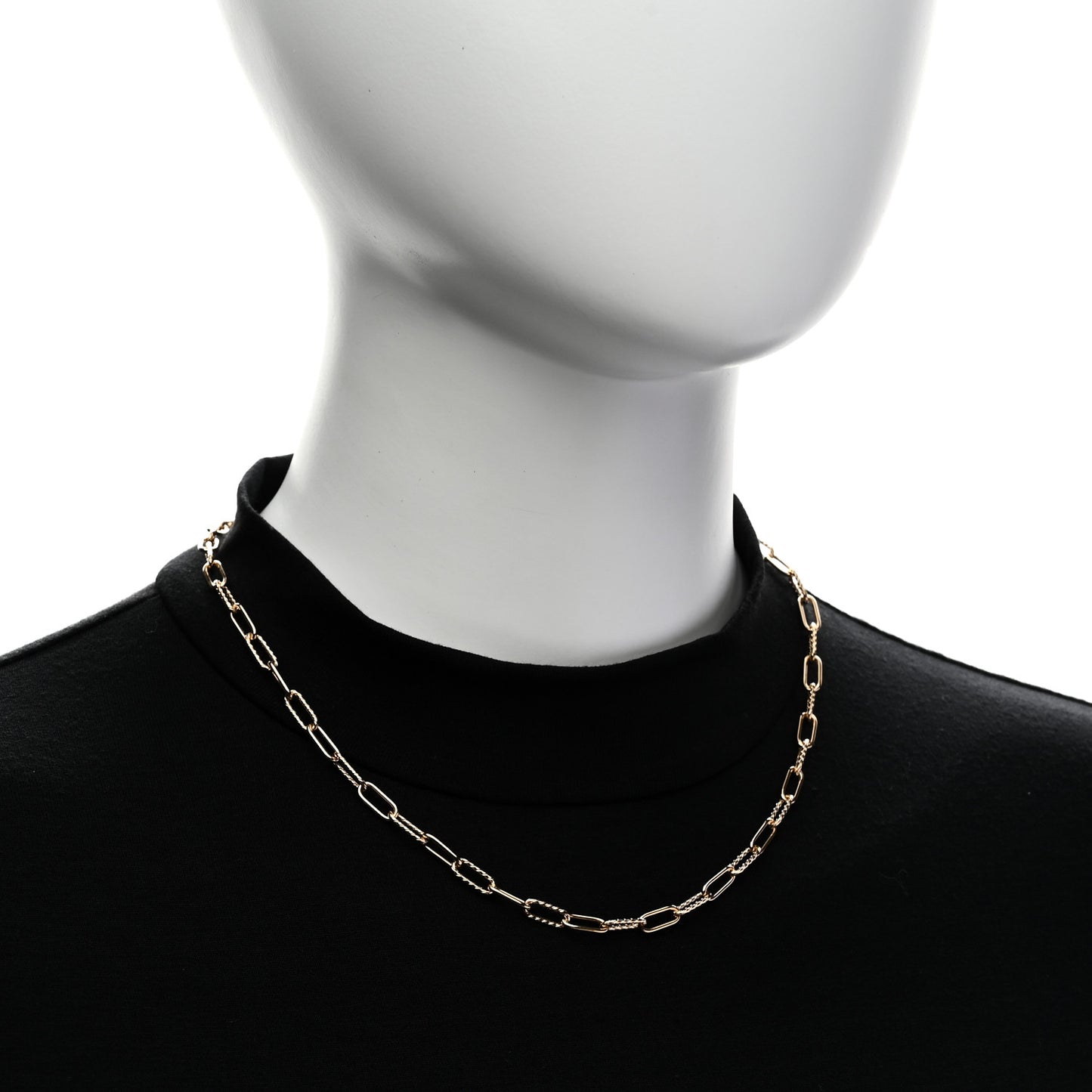 18K Yellow Gold 4mm Madison Chain Necklace 18"