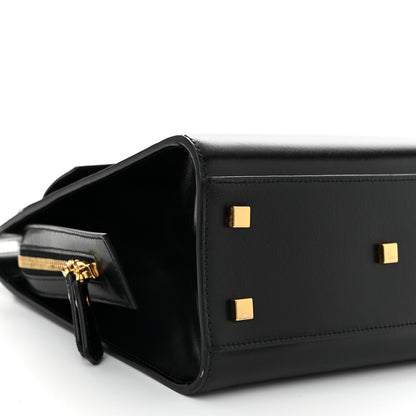 Saint Laurent Shiny Calfskin Small Uptown Tote Black 9 of 11