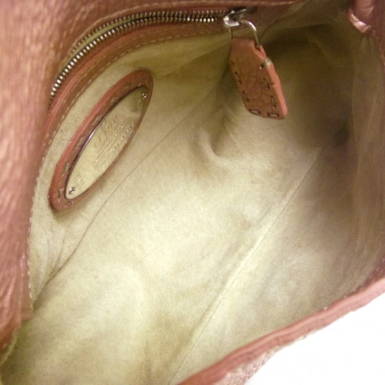 Metallic Calfskin Romano Selleria Limited Edition Baguette Pink