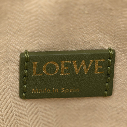 Loewe Jacquard Anagram Calfskin Small Cubi Bag Avocado Green 6 of 9