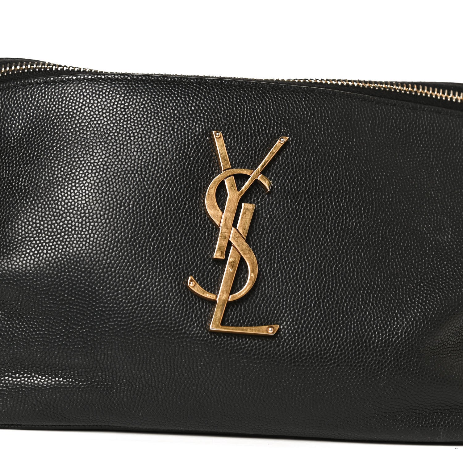 Saint Laurent Grain De Poudre Monogram Belt Bag Black 7 of 11