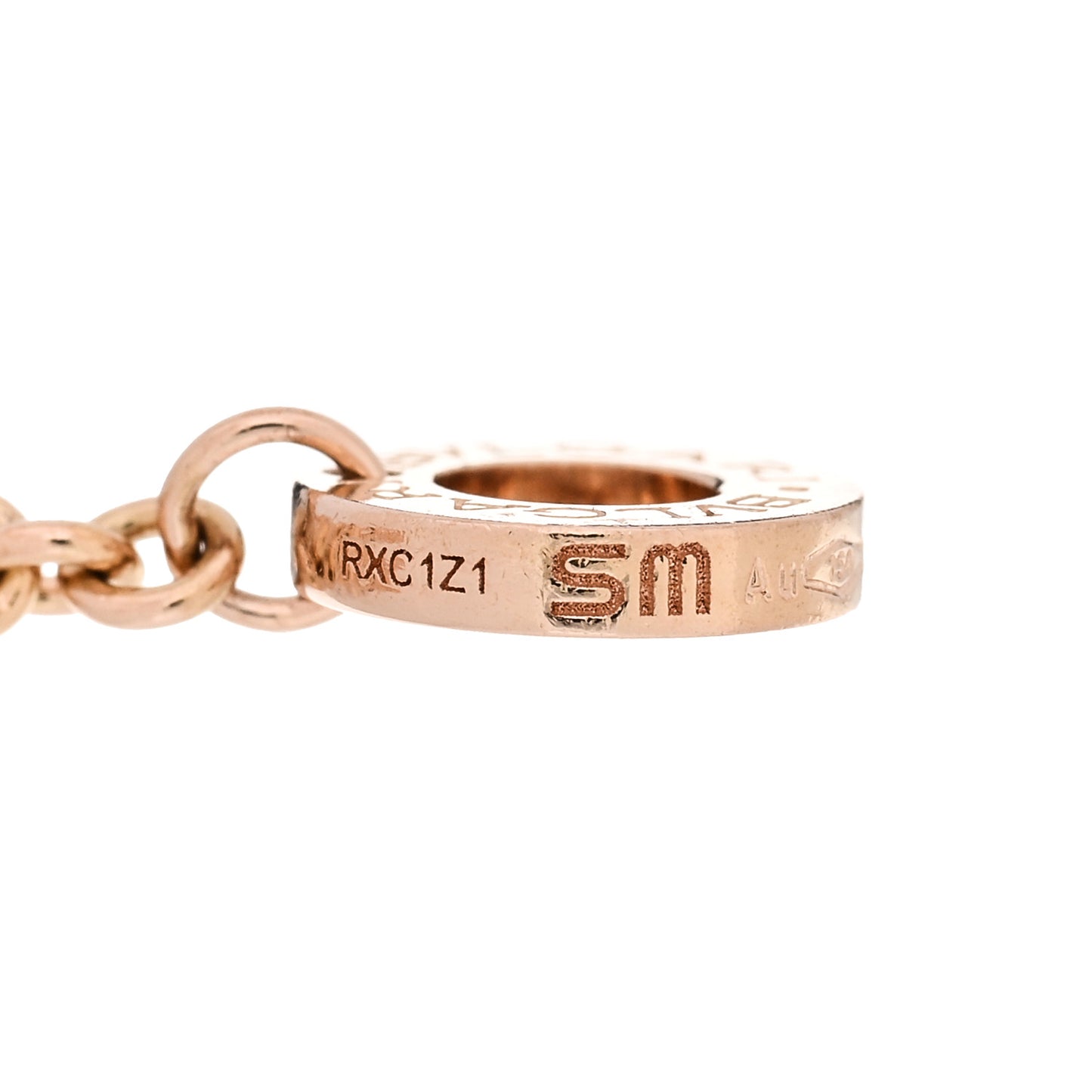 18K Rose Gold Diamond BVLGARI BVLGARI Openwork Bracelet SM