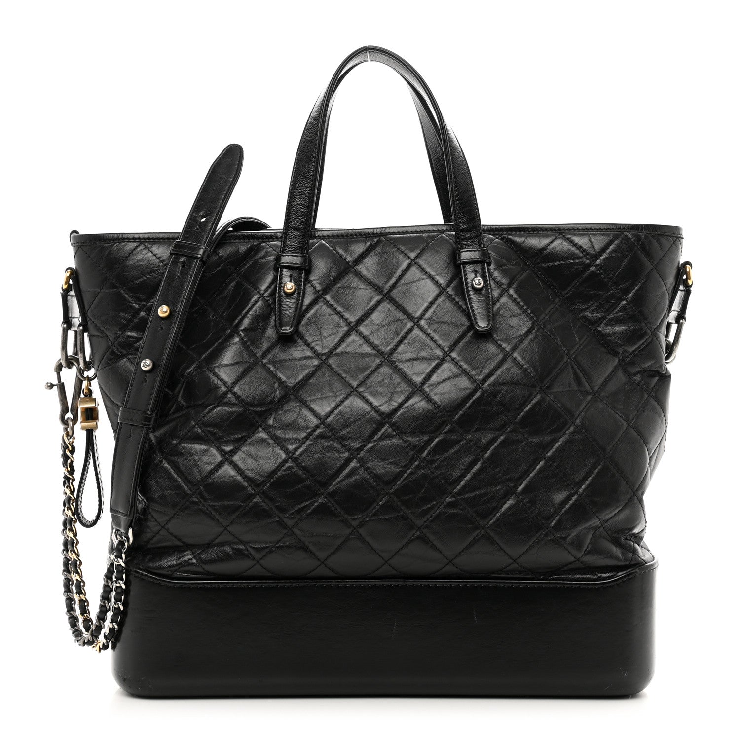 Chanel Calfskin Quilted Large Gabrielle Shopping Tote Black 1 of 11