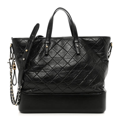 Chanel Calfskin Quilted Large Gabrielle Shopping Tote Black 1 of 11