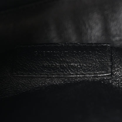 Saint Laurent Calfskin Crocodile Embossed Paris Mini Toy Shopper Tote Black 7 of 11