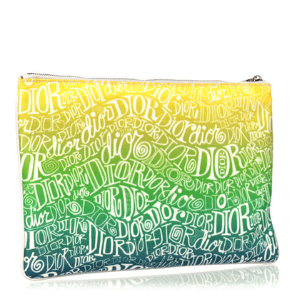 Christian Dior X Shawn Nylon Zip Pouch Multicolor 3 of 10
