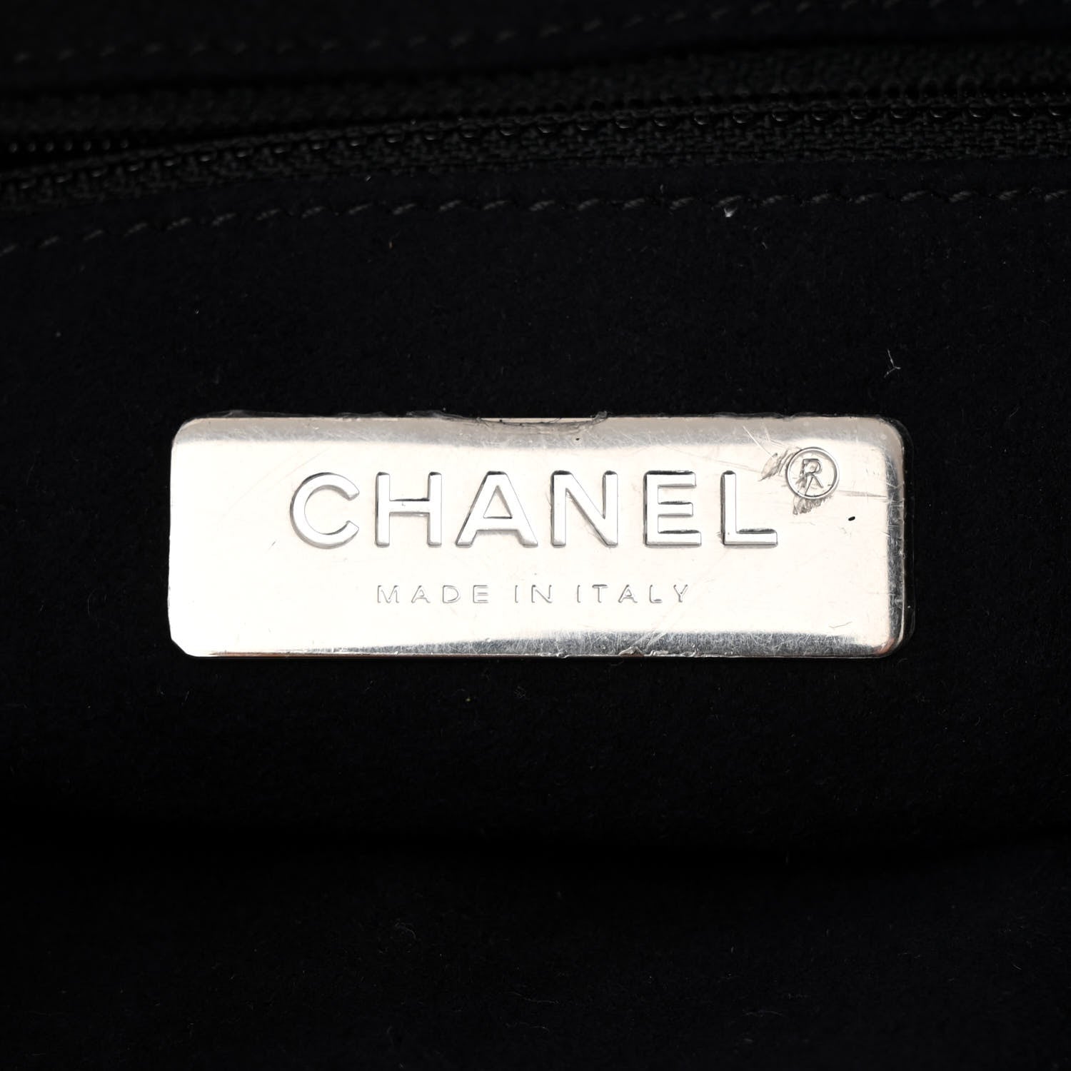 Chanel Metallic Calfskin Crocodile Embossed Large Backpack Silver 6 of 10
