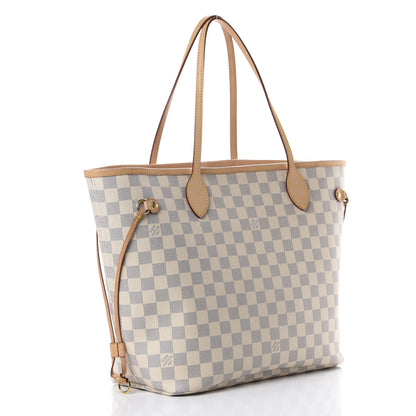 Louis Vuitton Damier Azur Neo Neverfull MM Rose Ballerine 2 of 10