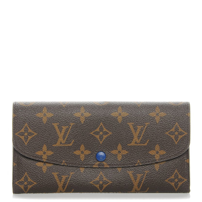 Louis Vuitton Monogram Emilie Wallet Blue 1 of 8