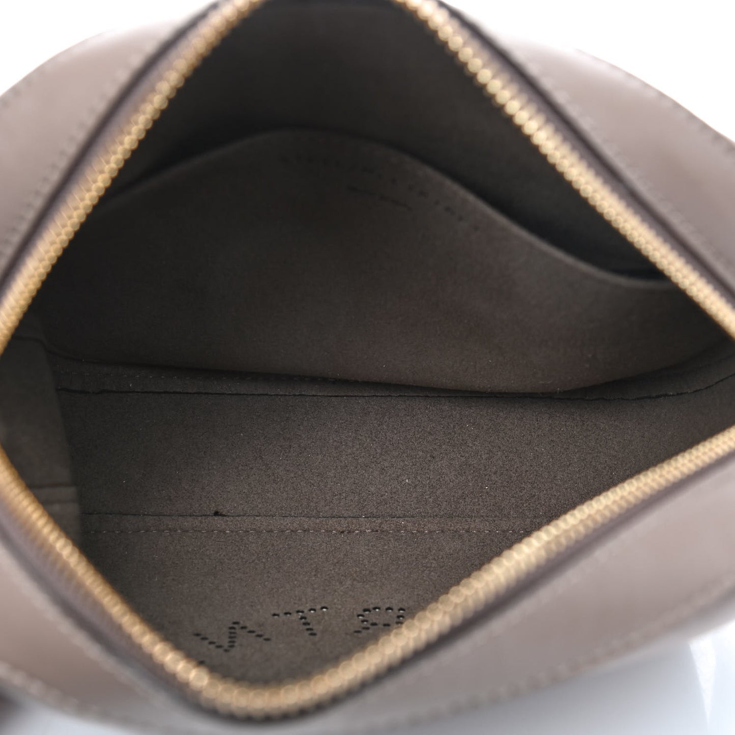 Eco Alter Nappa Perforated Logo Mini Bag Dark Taupe