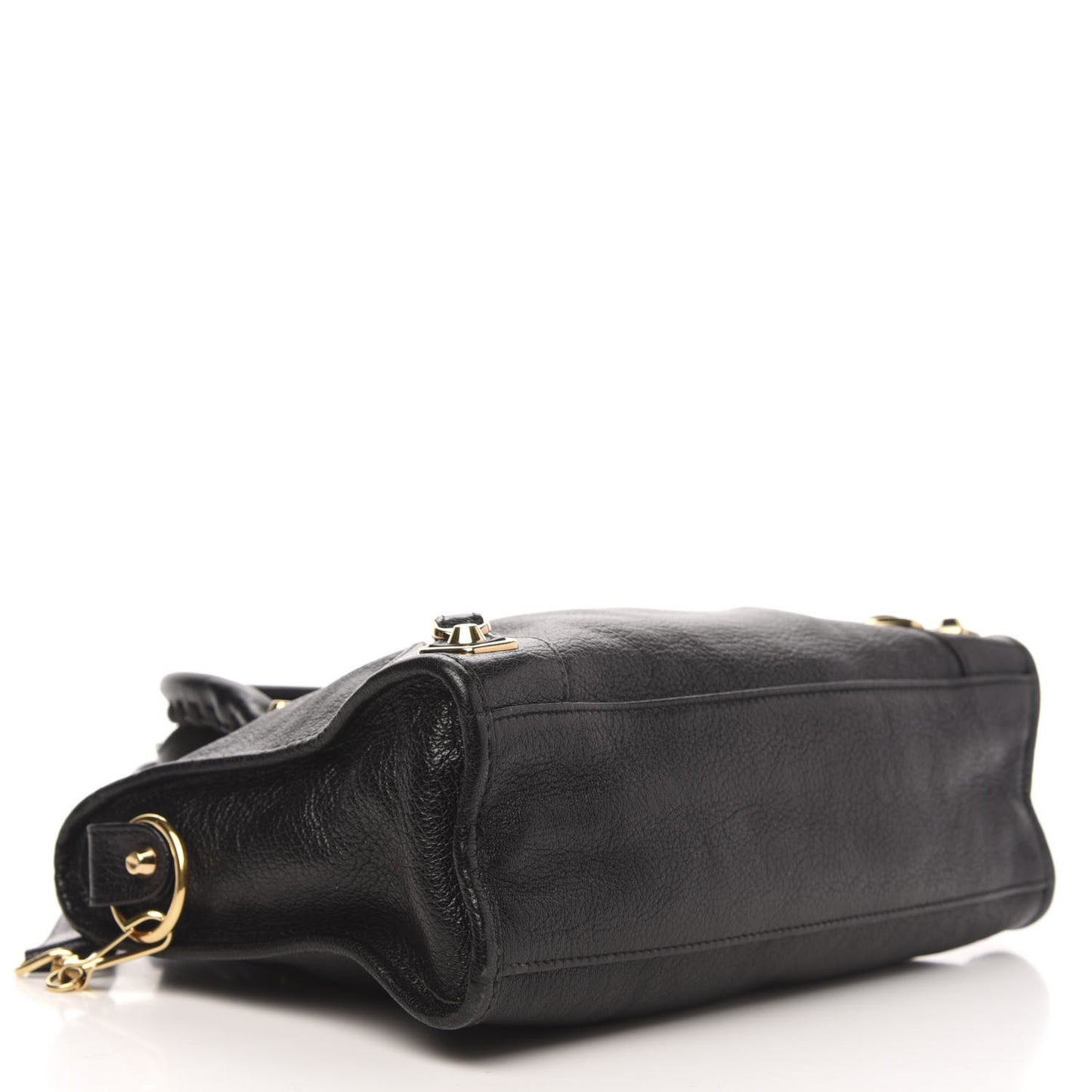 Chevre Gold Metallic Edge Hardware S City Black