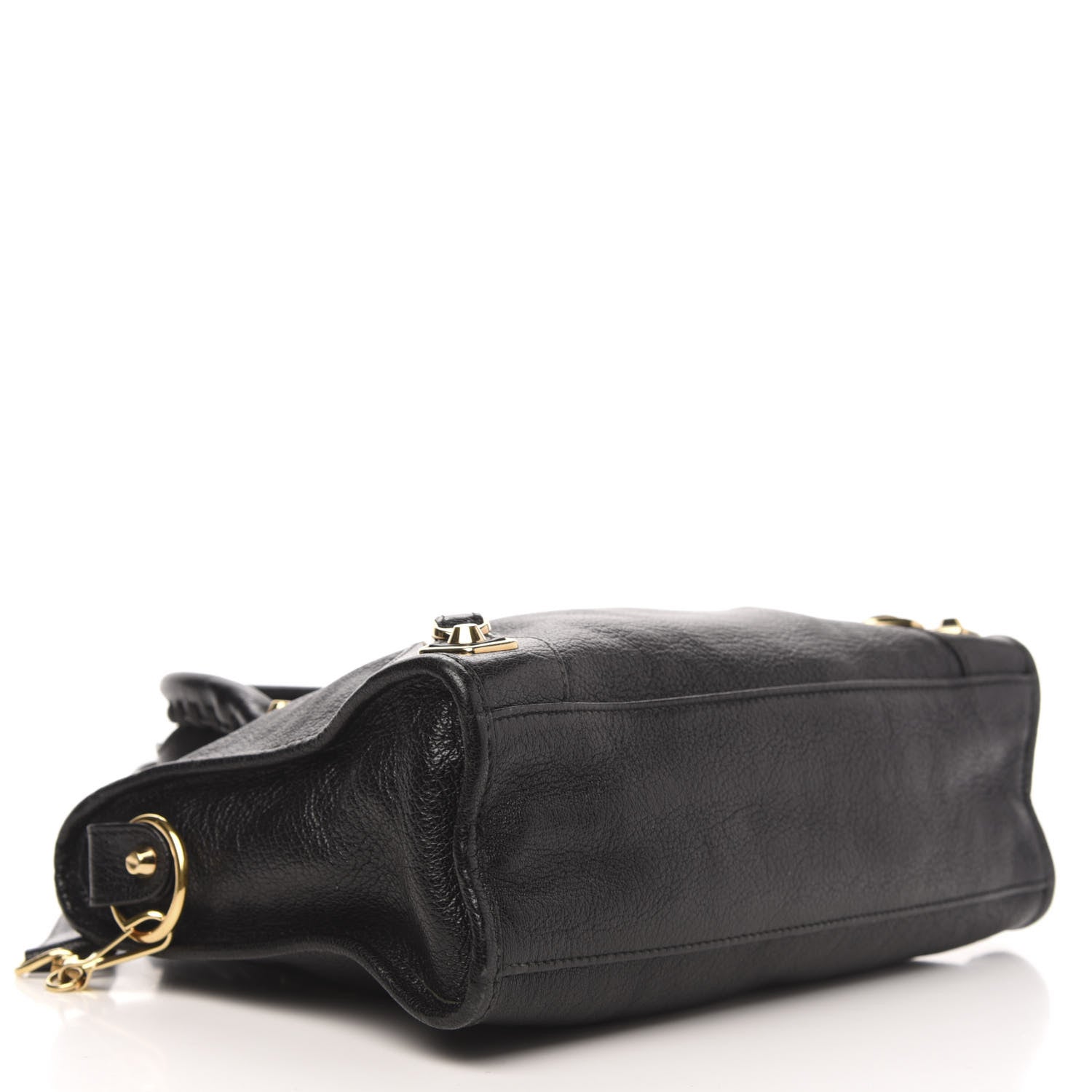 Balenciaga Chevre Gold Metallic Edge Hardware S City Black 4 of 12