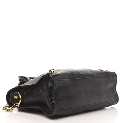 Balenciaga Chevre Gold Metallic Edge Hardware S City Black 4 of 12