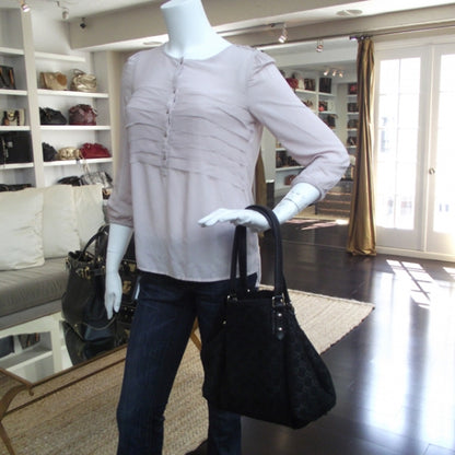 Gucci Suede Shearling Guccissima Jolicoeur Tote Black 2 of 10