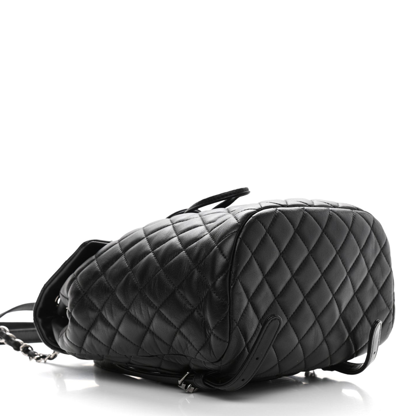 Lambskin Quilted Small Urban Spirit Backpack Black