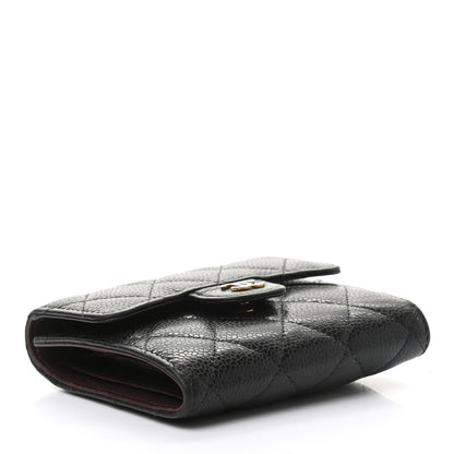 Chanel Caviar Quilted Compact Flap Wallet Black 11 of 20