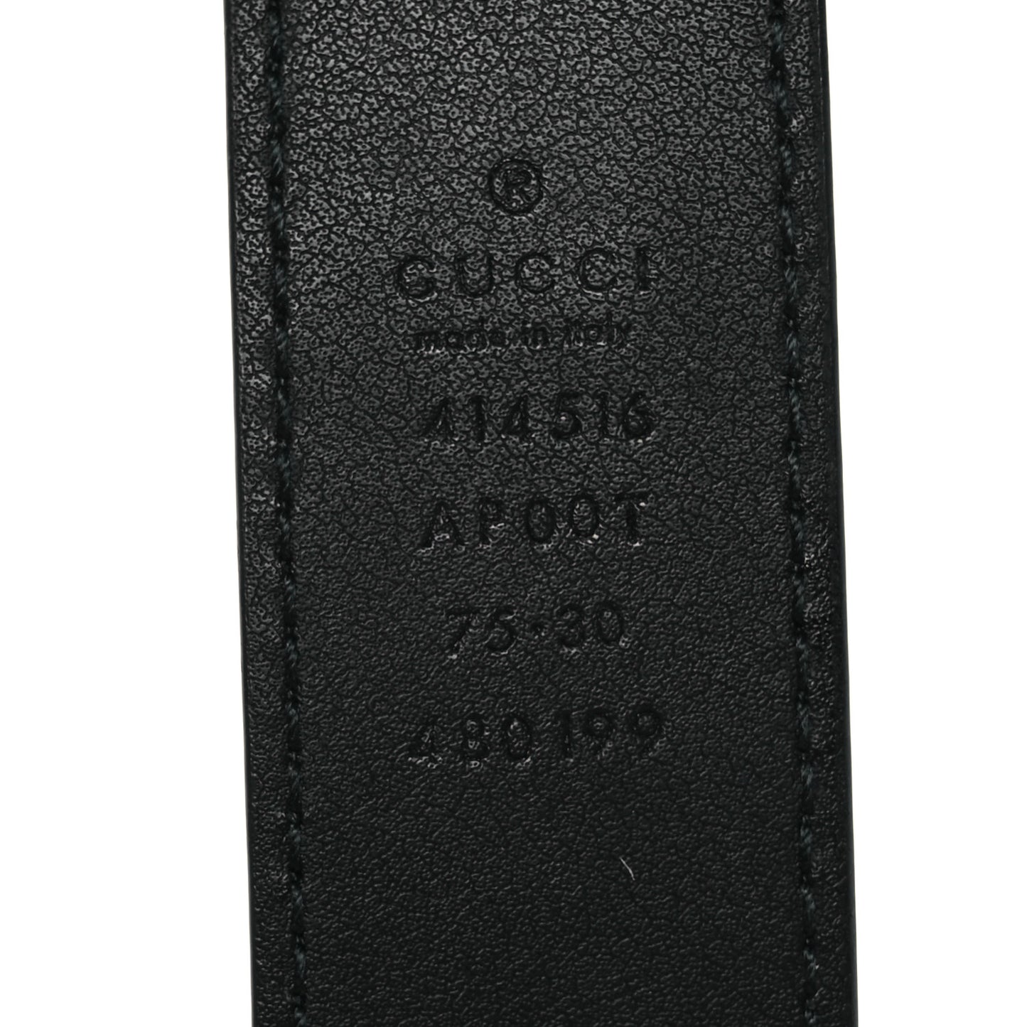 Calfskin Double G 30mm Belt 75 30 Black