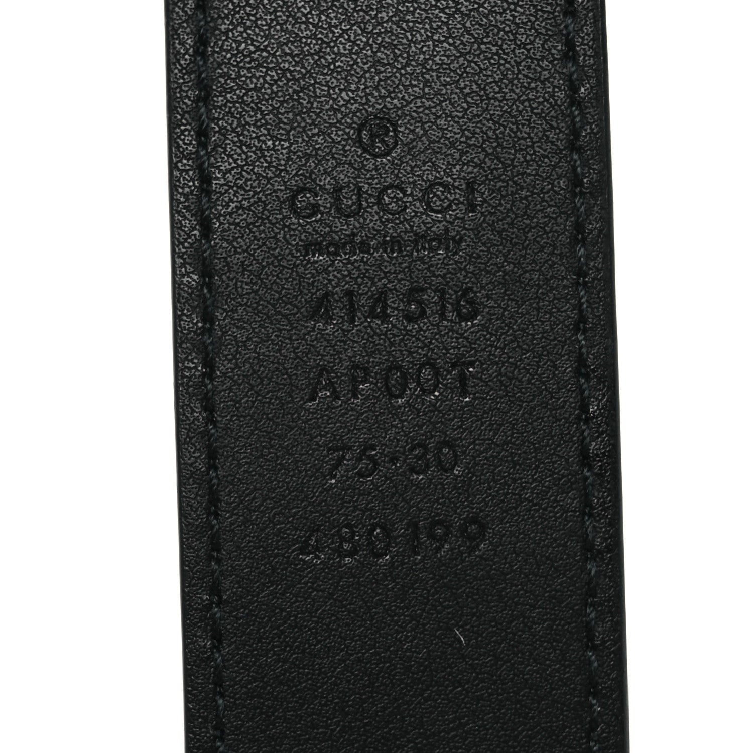 Gucci Calfskin Double G 30mm Belt 75 30 Black 3 of 10