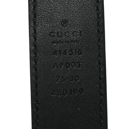 Gucci Calfskin Double G 30mm Belt 75 30 Black 3 of 10