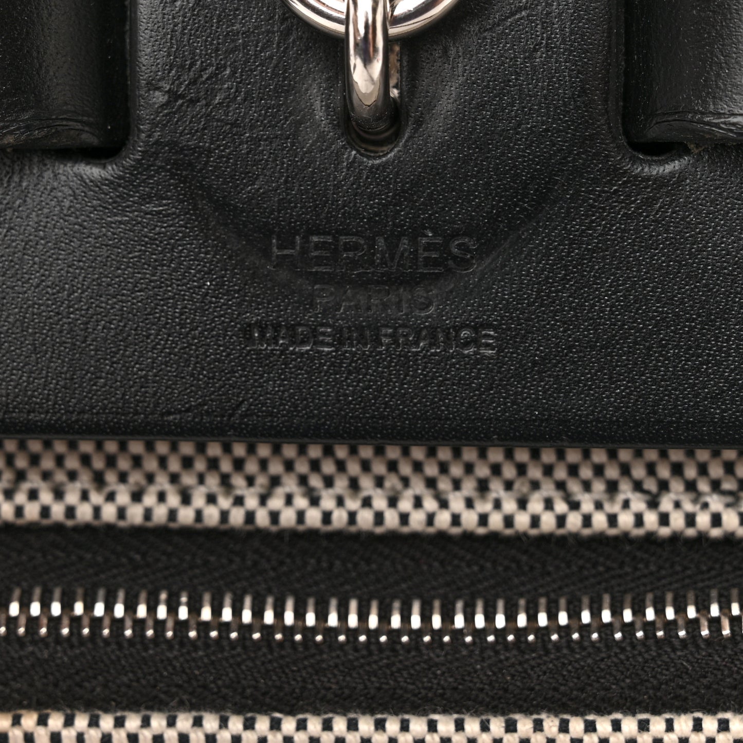 Toile H Berline Vache Hunter Herbag Zip PM 31 Black Ecru