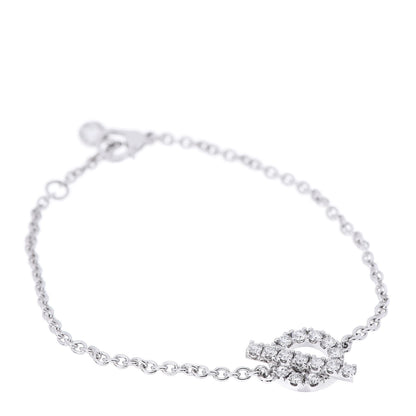 Hermes 18K White Gold Diamond Finesse Bracelet SH 1 of 5
