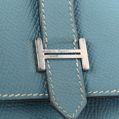 Hermes Epsom Bearn Recto Verso Wallet Blue Jean 11 of 14