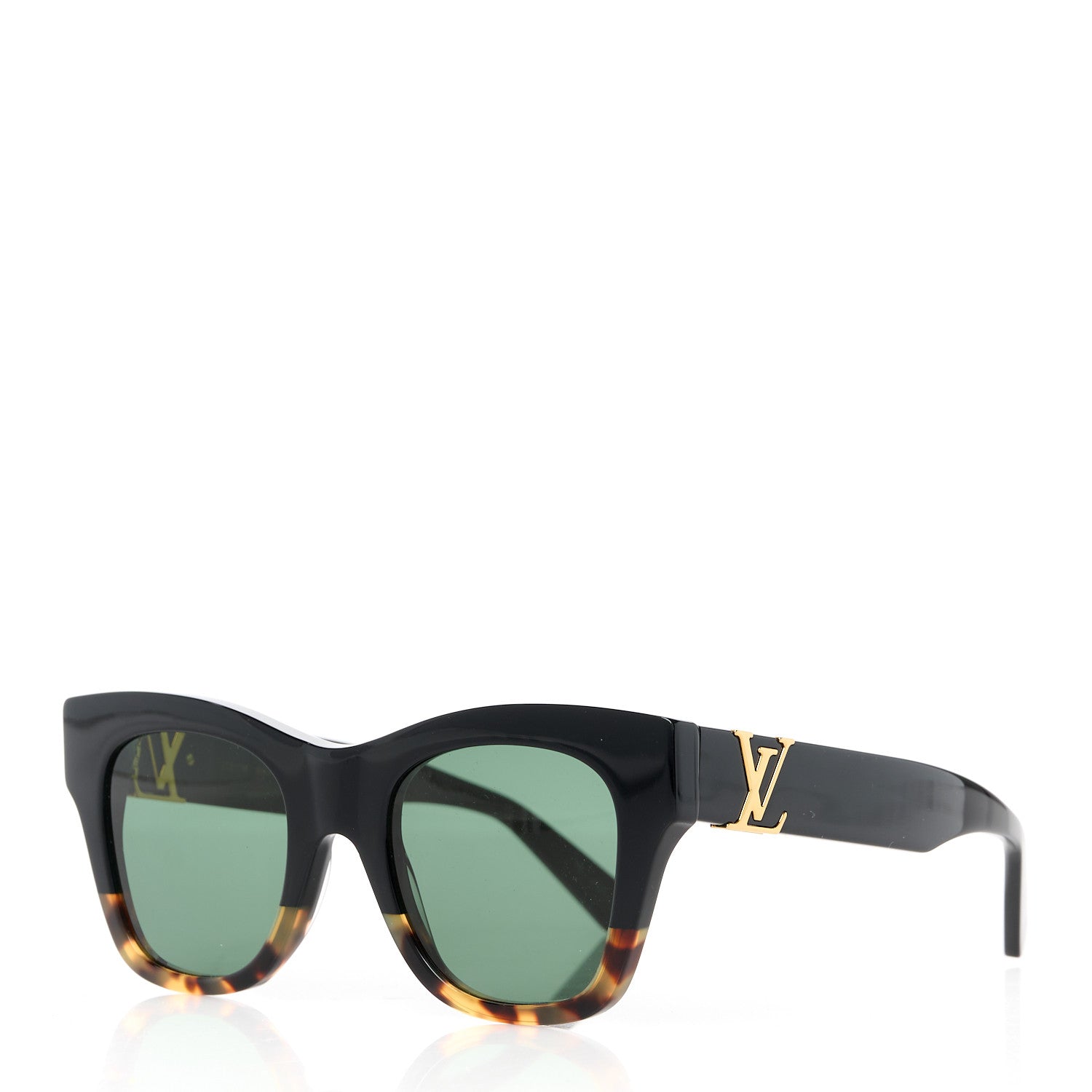 Louis Vuitton The LV Square Sunglasses Z1510W Black Dark Tortoise 1 of 9