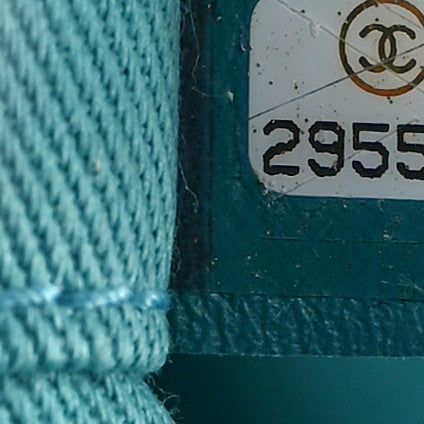 Chanel Mixed Fibers Calfskin Striped Medium Deauville Tote Light Blue 7 of 9