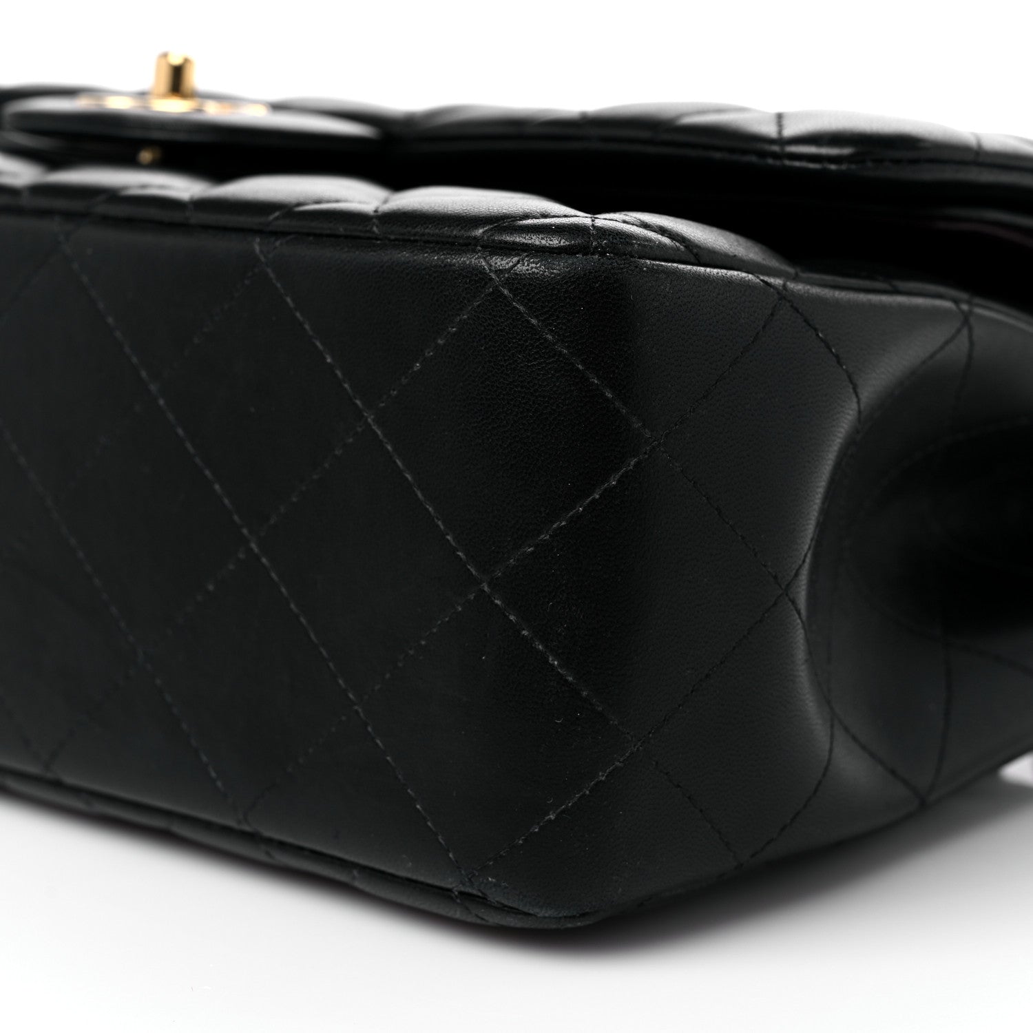 Chanel Lambskin Quilted Jumbo Double Flap Black 9 of 15
