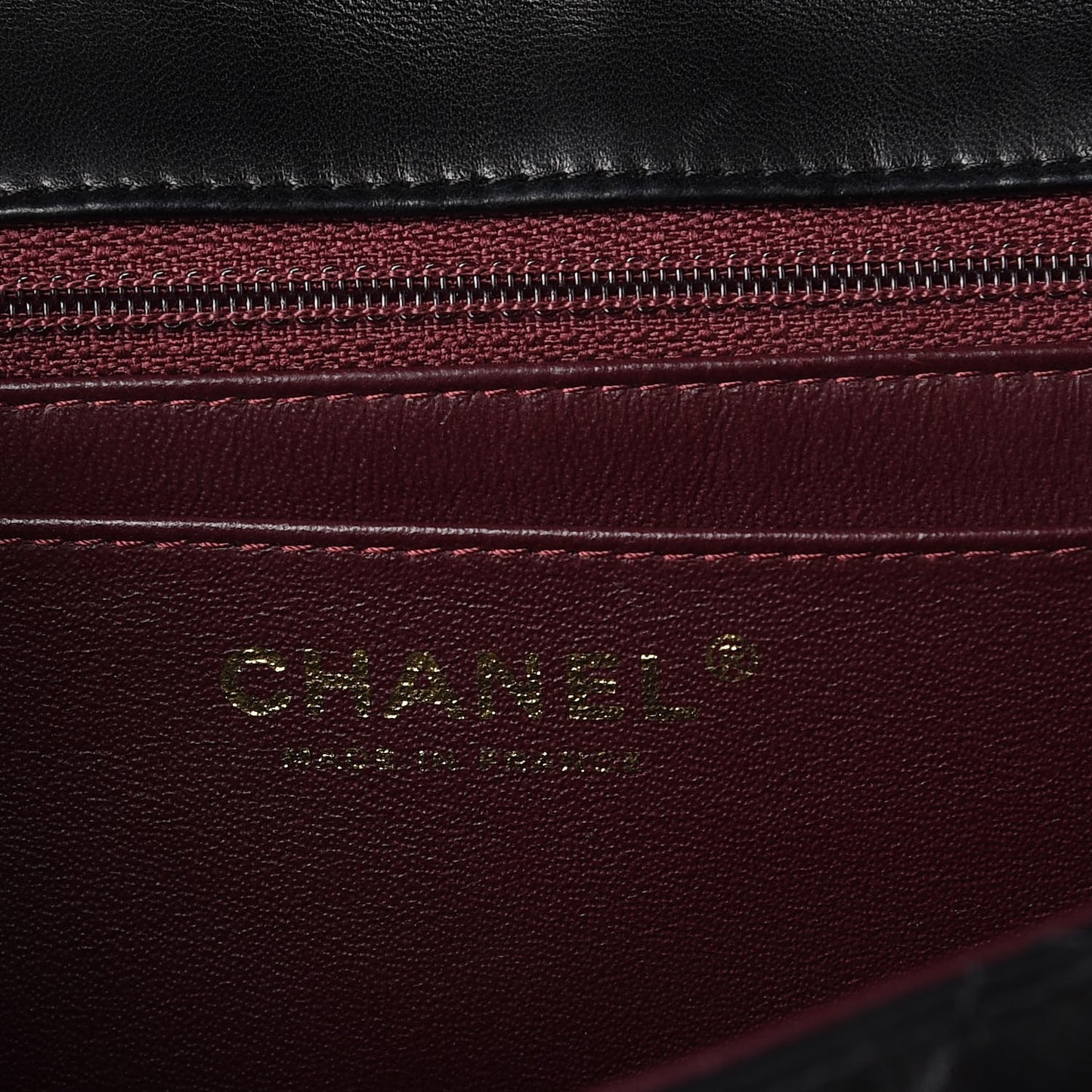Lambskin Quilted Jumbo Single Flap Black