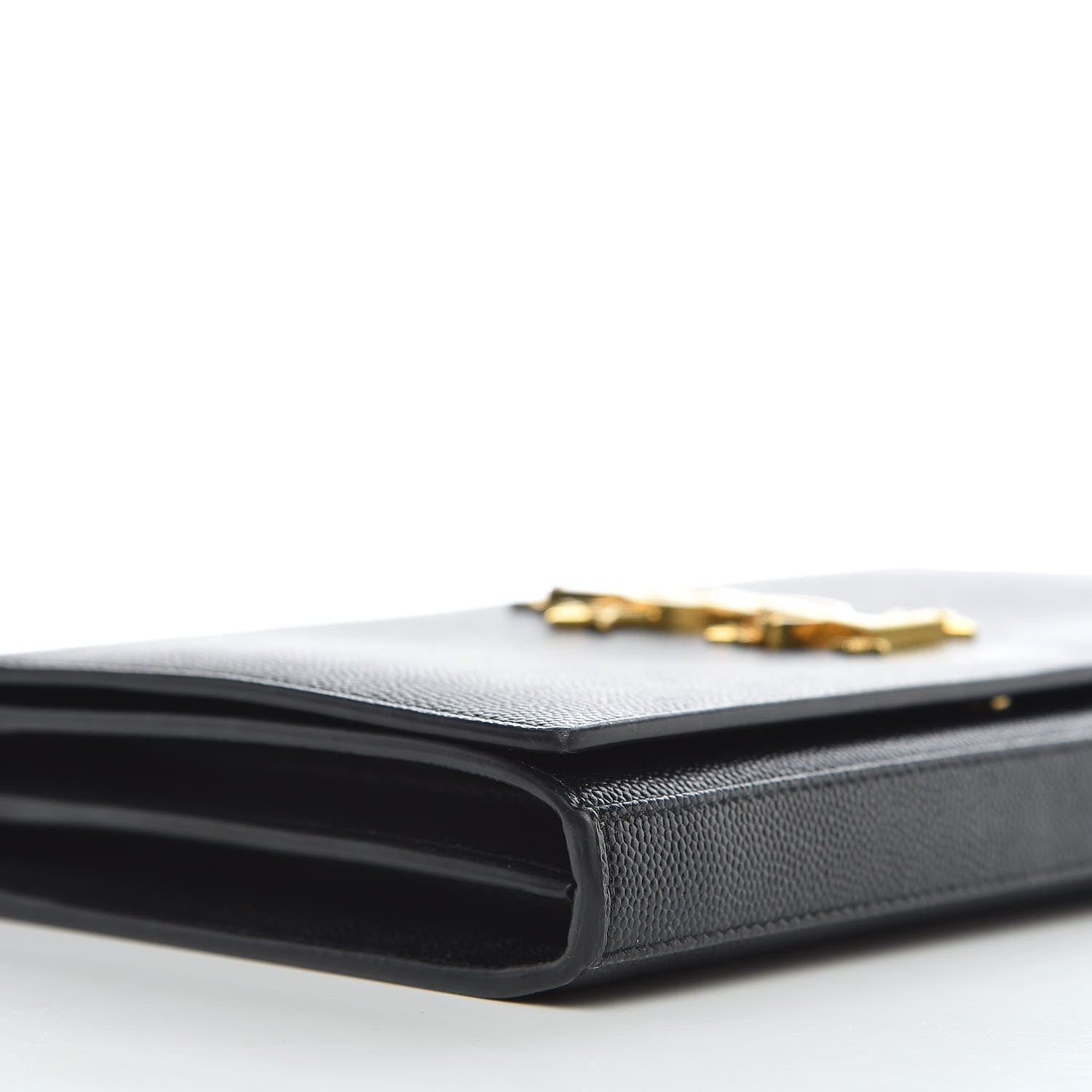 Saint Laurent Grain De Poudre Star Studded Monogram Wallet on Chain Black 9 of 10