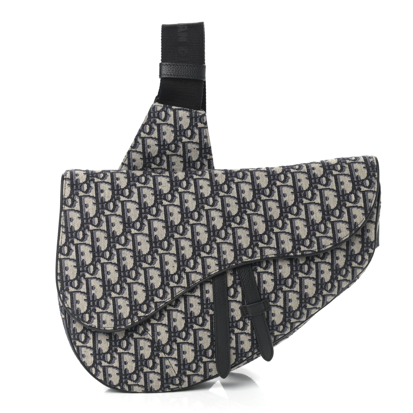 Oblique Mens Maxi Saddle Bag Blue