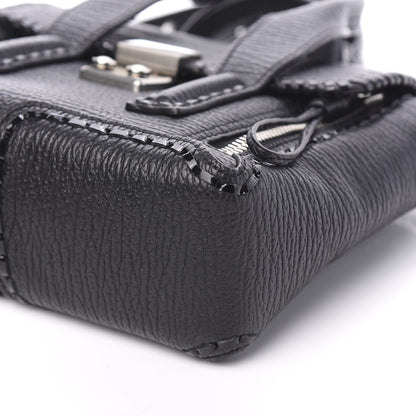 3.1 Phillip Lim 3.1 Textured Calfskin Mini Whipstitch Pashli Satchel Black 8 of 9