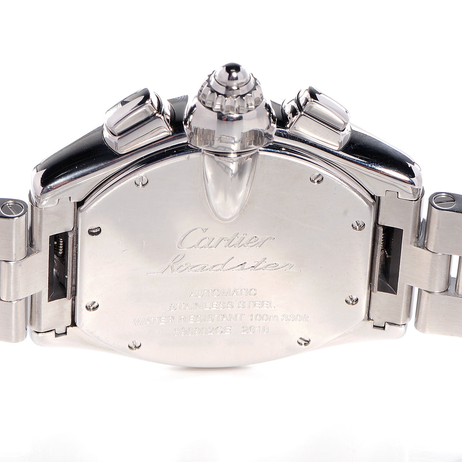 Cartier Stainless Steel 42mm Roadster Chronograph Automatic Watch Black 3 of 7