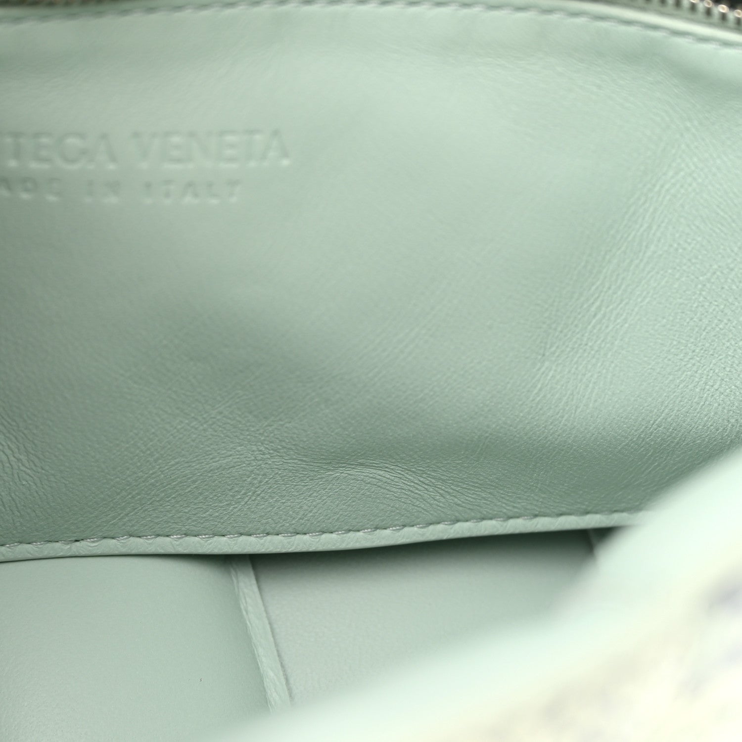 Bottega Veneta Goatskin Python Embossed Padded Cassette Crossbody Bag Dew Black Silver 11 of 13